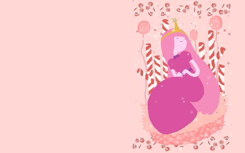 indoors, textile, Adventure Time, cut out, Princess Bubblegum, splattered, drink, pink color, no people, abstract, 1080P, print, water, copy space, design element