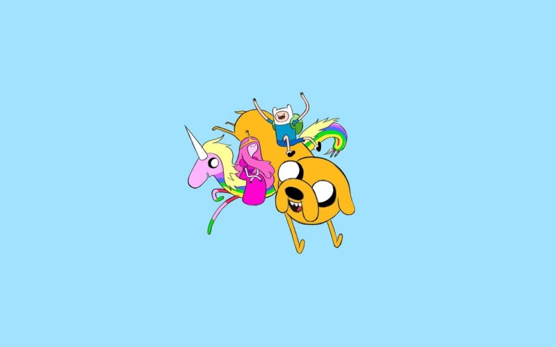 yellow, 720P, Finn the Human, Lady Rainicorn, painting, inflatable, animal, studio shot, no people, food, flower, nature, representation, toy, multi colored