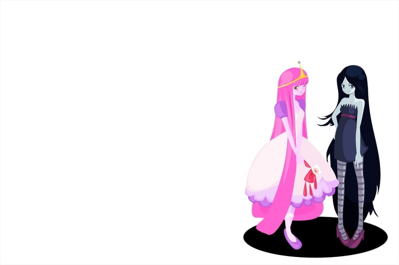 480P, dress, illustration, love, indoors, Princess Bubblegum, studio shot, pink, cut out, clothing, white background, copy space, pink color, wearing