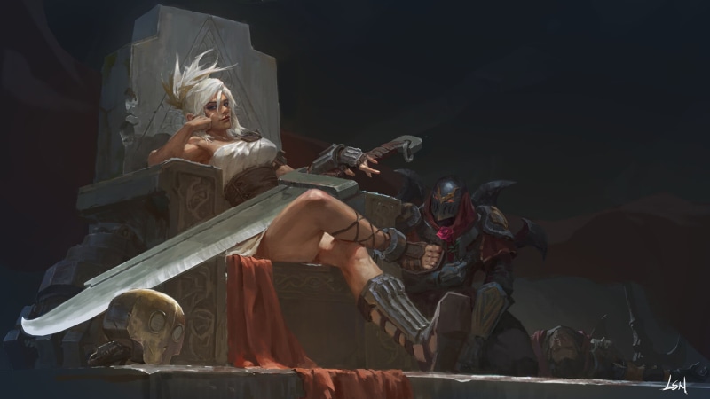 Video Game, 1080P, Riven (League Of Legends), Zed (League Of Legends), League Of Legends