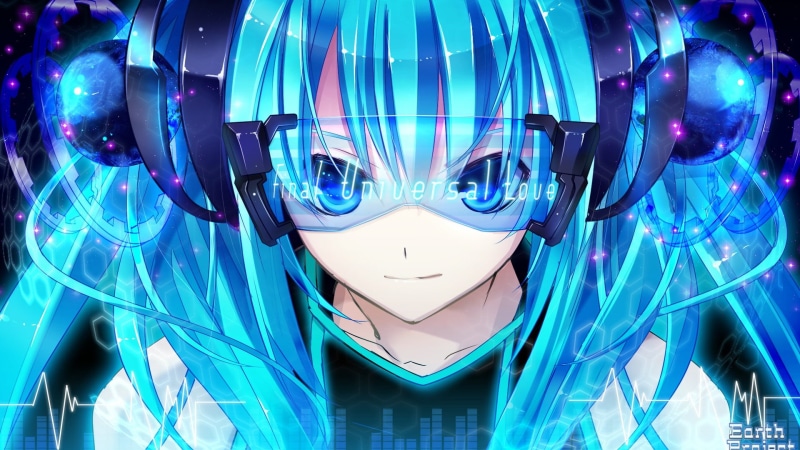 adult, blue, indoors, glasses, people, real people, anime girls, women, human representation, 1080P, illuminated, young adult, Hatsune Miku, Vocaloid
