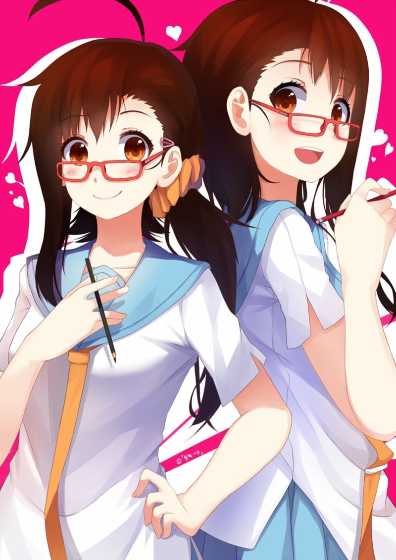 women, disguise, characters, adult, Onodera Haru, people, leisure activity, men, females, 720P, costume, two, school uniform, Onodera Kosaki, brown, celebration