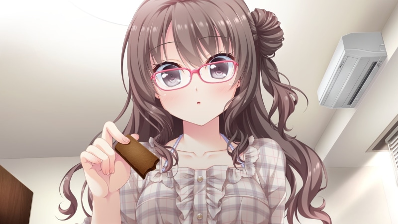 hairstyle, holding, adult, indoors, young adult, real people, portrait, meganekko, Anime, teenager, hatsukoi sankaime, young women, hikami yurino, 1080P