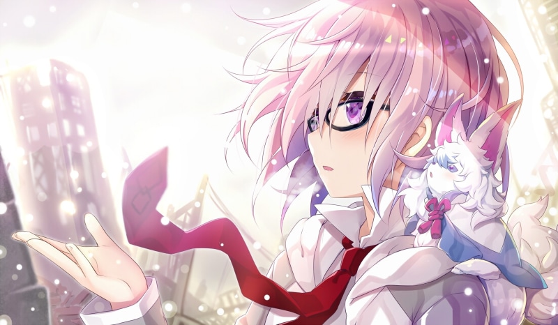 shielder, Anime, 1080P, fate grand order, matthew kyrielite, pink hair, meganekko, glasses