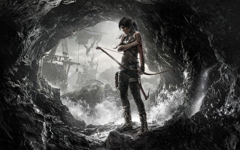 sexy, application, archers, game, girls, cave, babes, croft, adventure, video, fantasy, women, raider, tomb, 2013, lara, 2K, weopons, games