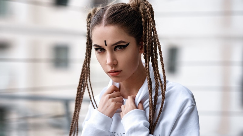 portrait, Yuriy Lyamin, Ksenia Kokoreva, women, face, 720P