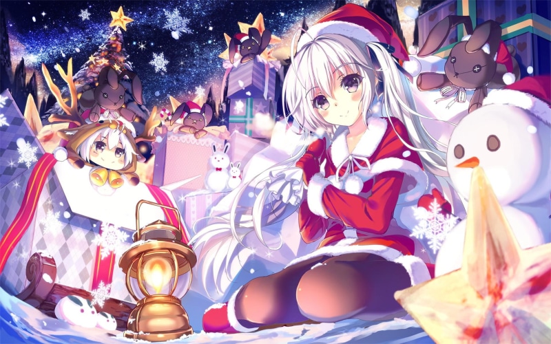 character, 1080P, yosuga no sora, kasugano sora, santa, yosuga, sora, anime girls, costume, christmas, girl, kasugano, girls, anime