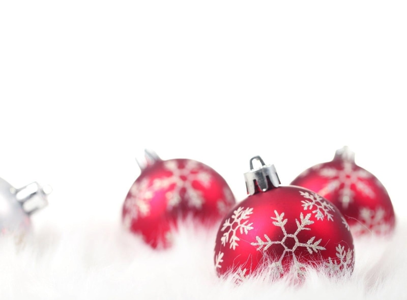 isolated On White, celebration, season, white, no People, 720P, decorating, three, bowls, christmas Decoration, color Image, holiday - event, red, decoration