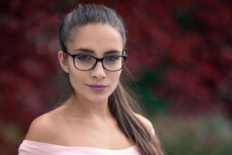 young adult, young women, brunette, smirk, portrait, yellow eyes, headshot, hairstyle, Cyril Max, one person, teenager, bokeh, women, make-up, beautiful woman