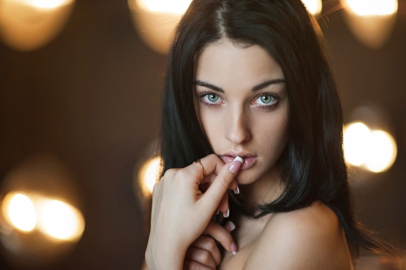 woman, hand, beauty, women, s, illuminated, headshot, hairstyle, Alla Berger, contemplation, brown hair, front view, beautiful woman, body part, young women