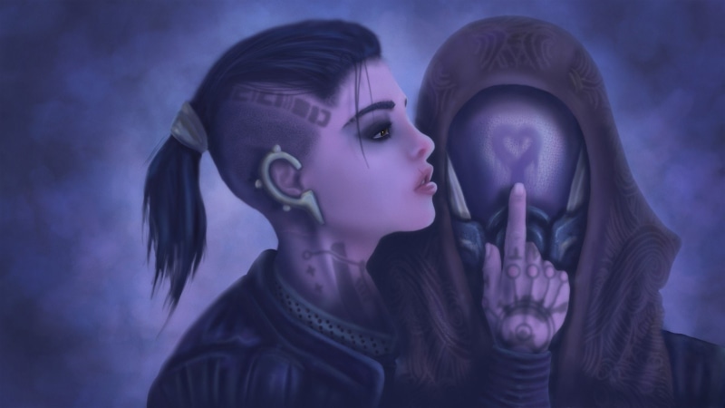 mass, games, fantastic, quarian, tali, fantasy, art, vas, 1080P, jack, normandy, video, zorah, digital, effect