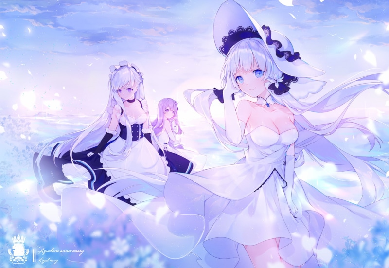1080P, Anime, Belfast (Azur Lane), Unicorn (Azur Lane), Azur Lane, Illustrious (Azur Lane)