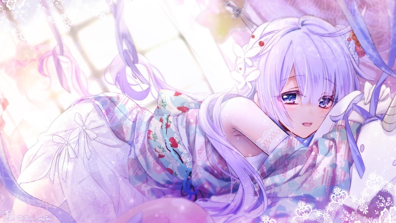 celebration, arts culture and entertainment, fashion, representation, Unicorn (Azur Lane), 1080P, beauty, people, pink color, purple, young adult, Azur Lane