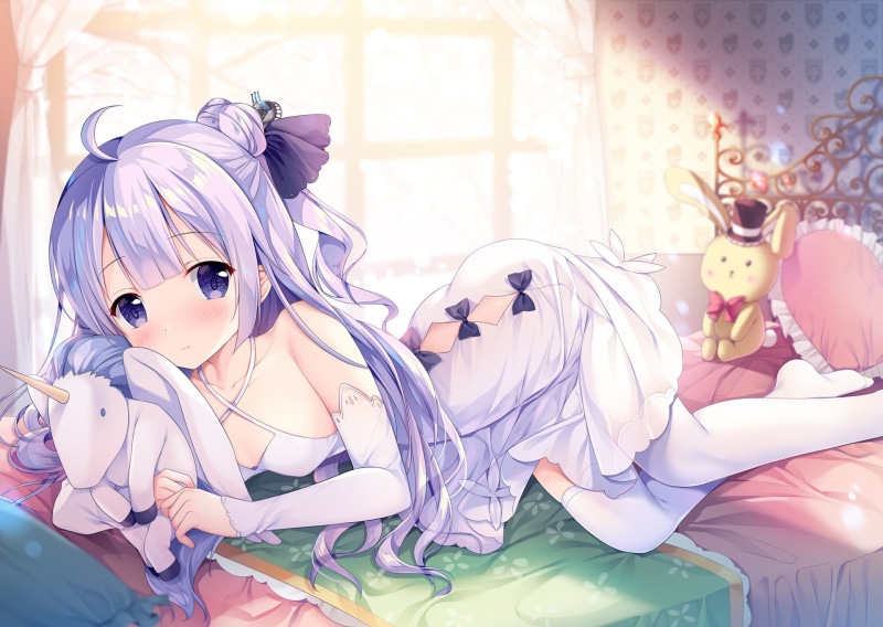 focus on foreground, art and craft, women, representation, close-up, furniture, home interior, domestic room, toy, lifestyles, real people, Anime, bedroom