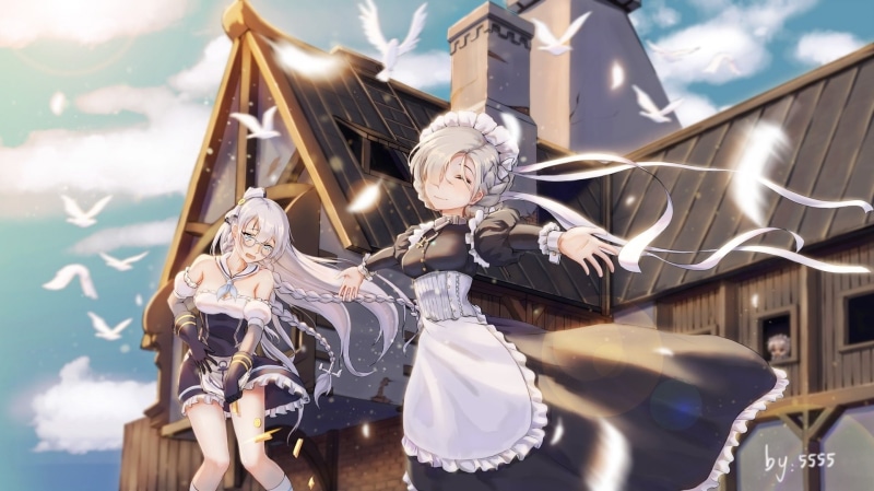 Anime, 1080P, Sheffield (Azur Lane), Edinburgh (Azur Lane), Azur Lane, Belfast (Azur Lane)