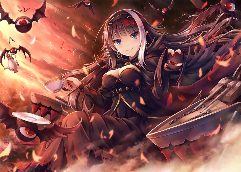 long exposure, Azur Lane, women, high angle view, young adult, men, 1080P, illuminated, technology, lifestyles, group of people, Deutschland (Azur Lane)