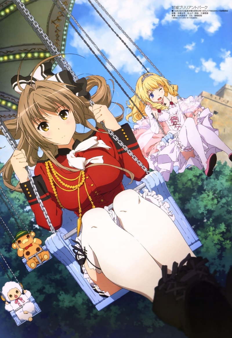 1080P, Sento Isuzu, Fleuranza Latifa, Anime Girls, Amagi Brilliant Park, anime