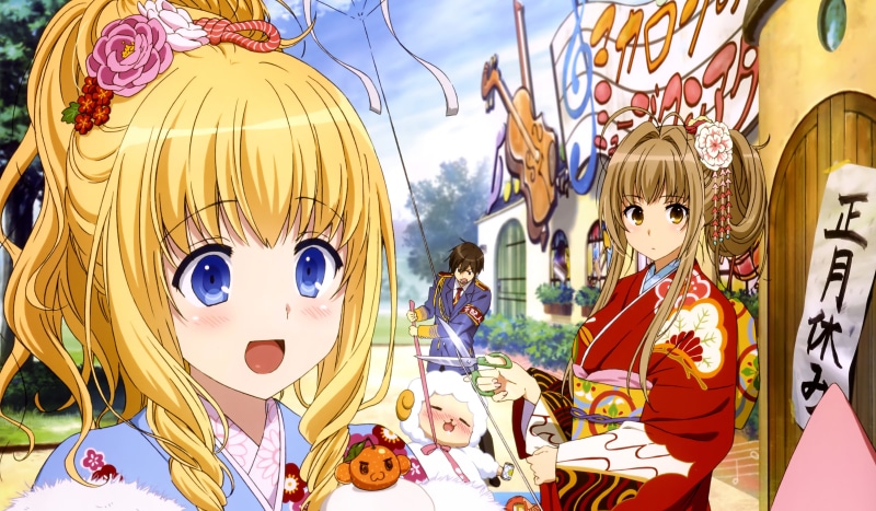 Anime, Latifa Fleuranza, Amagi Brilliant Park, Seiya Kanie, 4K, Macaron (Amagi Brilliant Park), Isuzu Sento