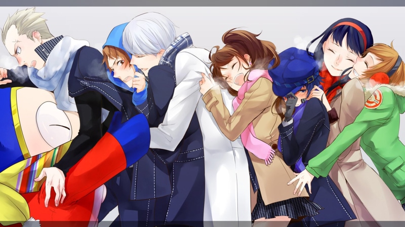 Kanji Tatsumi, Chie Satonaka, Persona 4, Yosuke Hanamura, Persona, Anime, Rise Kujikawa, Yukiko Amagi, 1080P, Teddie (Persona), Video Game, Yu Narukami
