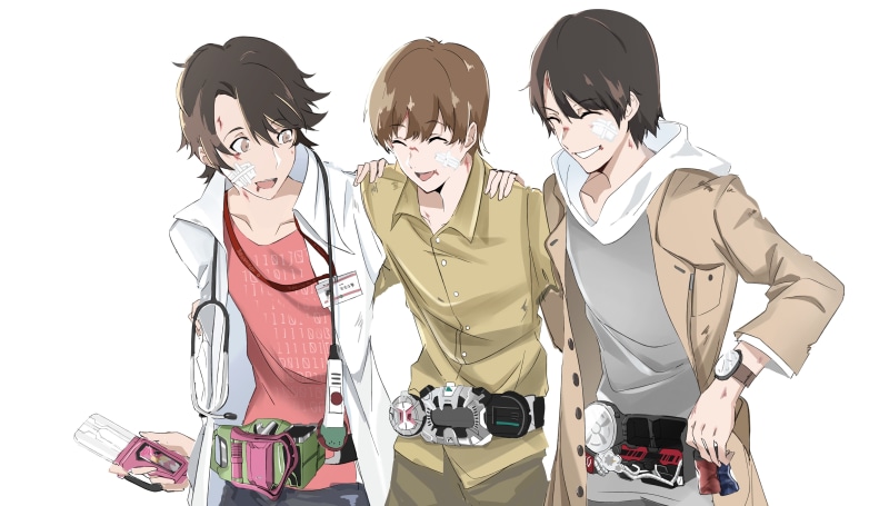 Sougo Tokiwa, Emu Hojo, Sento Kiryu, Kamen Rider, 5K, Anime