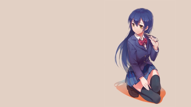 background, skirt, simple, anime, ribbon, school, umi, love, sonoda, girls, anime girls, school uniform, live, uniform, simple background, 1080P, sonoda