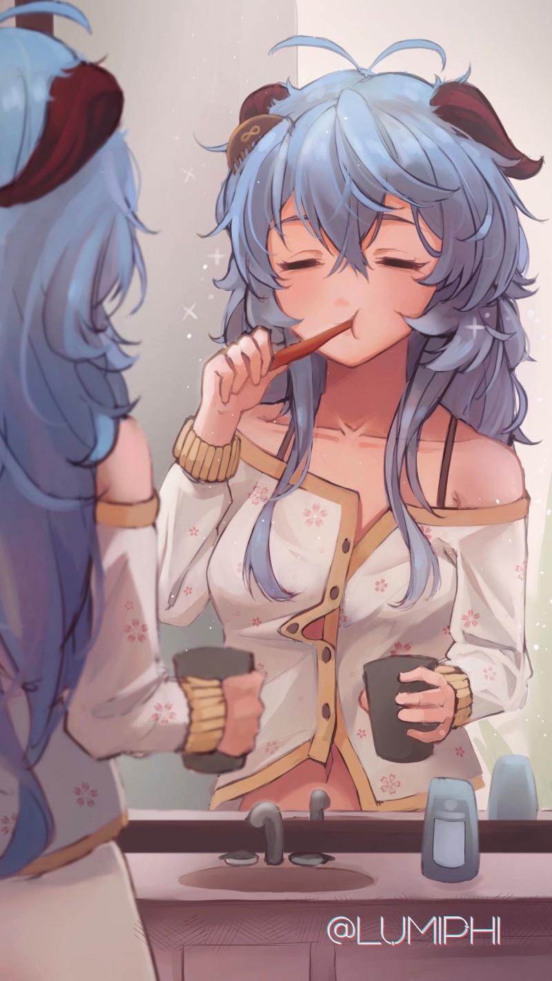 Genshin Impact, LUMIPHI, 2K, Ganyu (Genshin Impact), anime girls