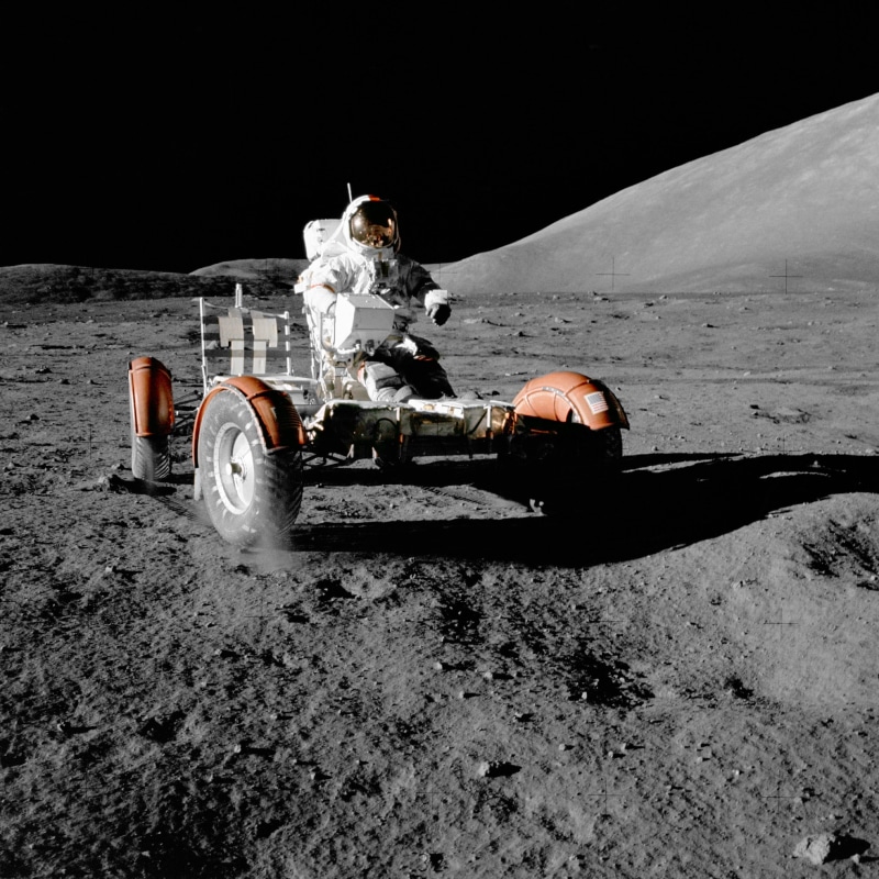 motion, motor, scooter, mode of transportation, occupation, night, road, Apollo, security, white, one person, helmet, industry, 2K, astronaut, unrecognizable person