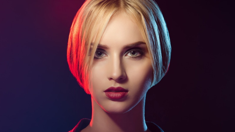 red, human lips, body part, one person, young adult, 2K, fashion, face, hair, beauty, fashion model, adult, simple background, beautiful woman, human face