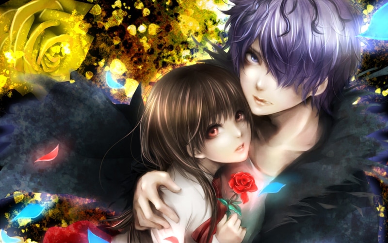 doll, lifestyles, real people, semi realistic, close-up, hairstyle, two people, female likeness, togetherness, representation, celebration, wig, anime couple