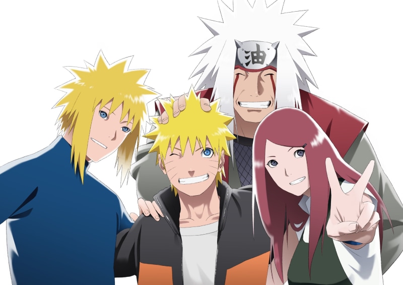 Kushina Uzumaki, Naruto, Jiraiya (Naruto), Naruto Uzumaki, Minato Namikaze, 1080P