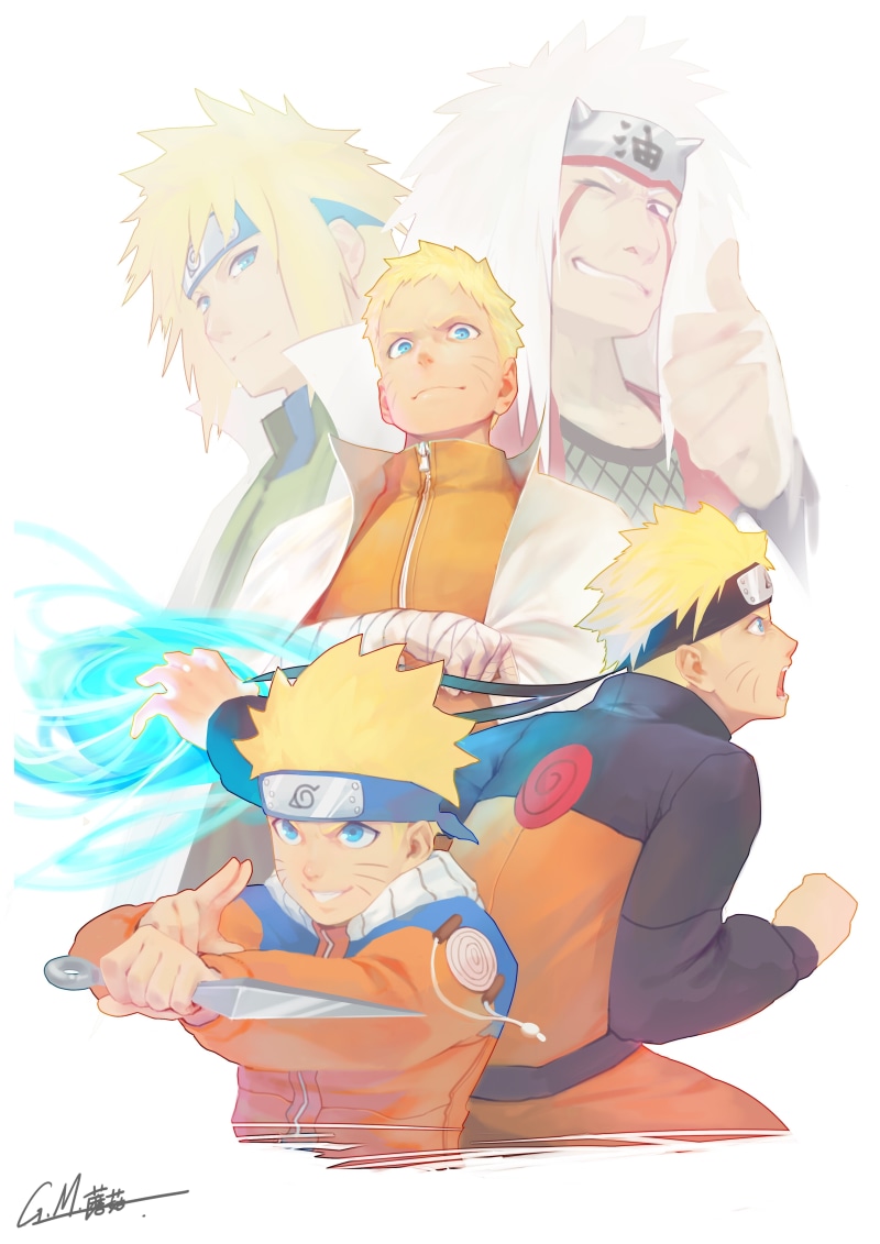 naruto, technology, teenager, emotion, group of people, young adult, people, adolescence, happiness, adult, Anime, togetherness, girls, females, jiraiya sensei