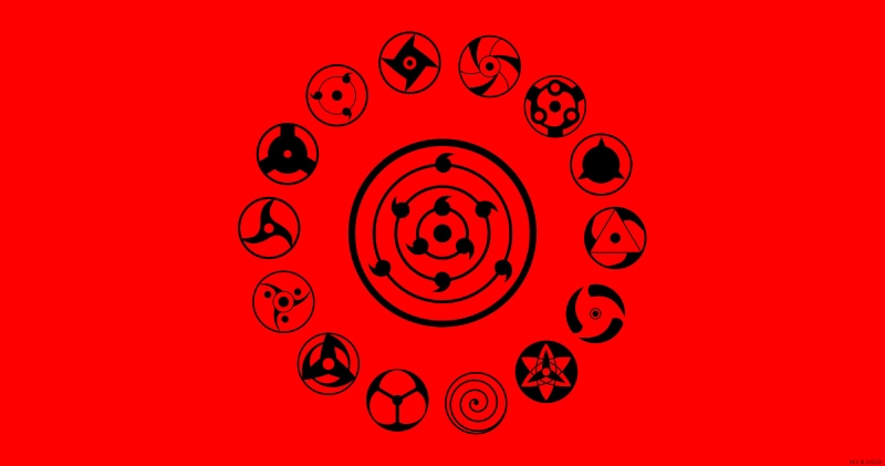8K, Naruto, Sharingan (Naruto), Red, Mangekyō Sharingan, Boruto (Anime)