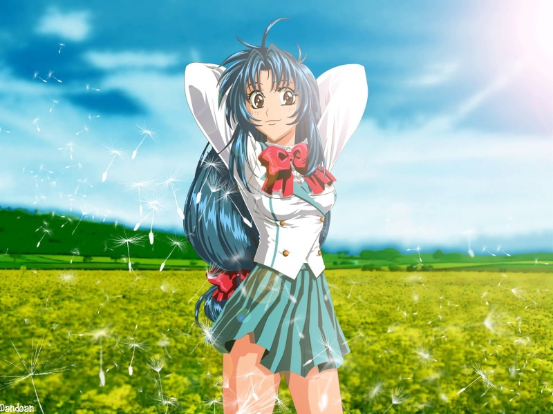 full, pretty, anime girls, full metal panic, female, 720P, metal, nature, character, kaname, panic, chidori kaname, chidori, anime, girls, animated, 1600x