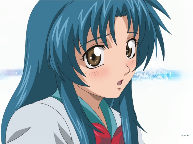 Girl, portrait, disguise, suit, sky, Big eyes, happiness, representation, lifestyles, human face, front view, mask, Surprise, Chidori kaname, Full metal panic