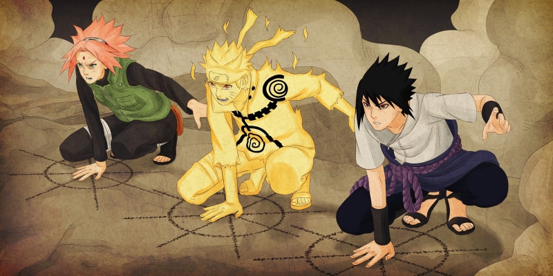 creativity, ninjutsu, costume, adult, kuchiyose no Jutsu, shippuden, crouching, young men, men, Naruto, fear, arts culture and entertainment