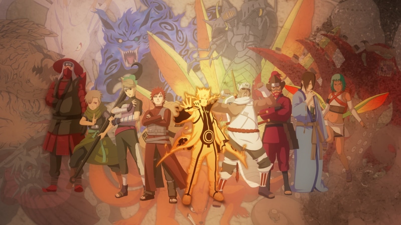 1080P, Han, Yugito Nii, Gaara, You will chop, anime, Roush, Naruto, Yagura, Kyuubi mode, Fuu, Jinchuuriki, Killer Bee