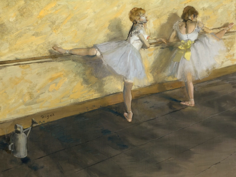 Edgar Degas, Dancers in Barre, 2K, picture, genre