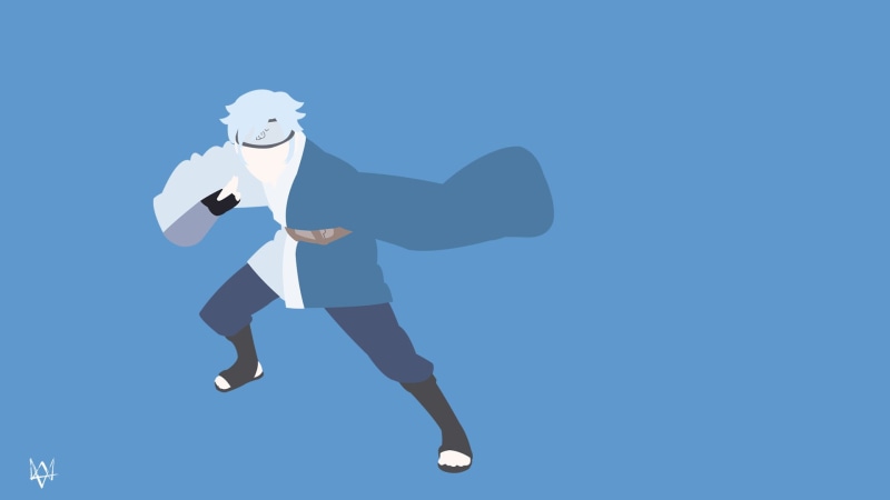 business, direction, men, males, abstract, blue, full length, copy space, success, motion, Anime, Mitsuki (Naruto), adult, digital composite, corporate business