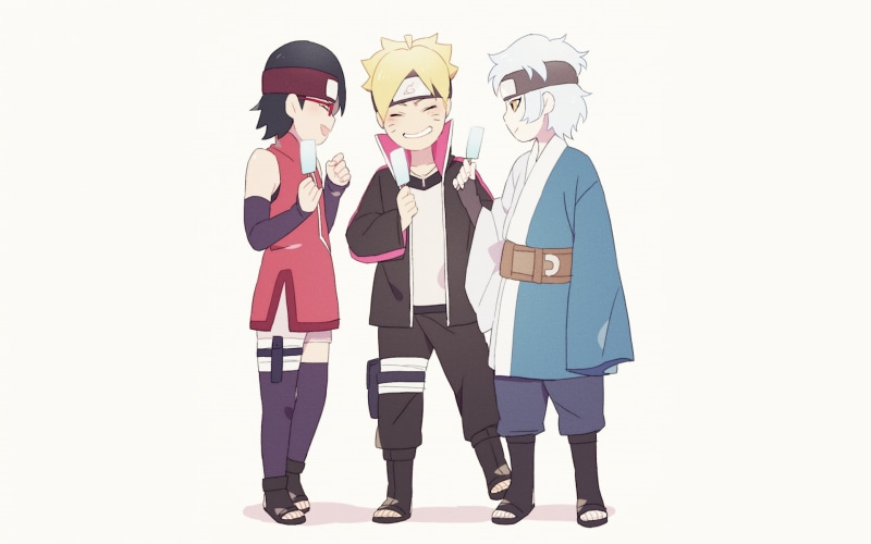 Boruto, Sarada Uchiha, Mitsuki (Naruto), Boruto Uzumaki, Anime, 1080P
