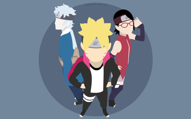 Boruto, Sarada Uchiha, 4K, Mitsuki (Naruto), Anime, Boruto Uzumaki