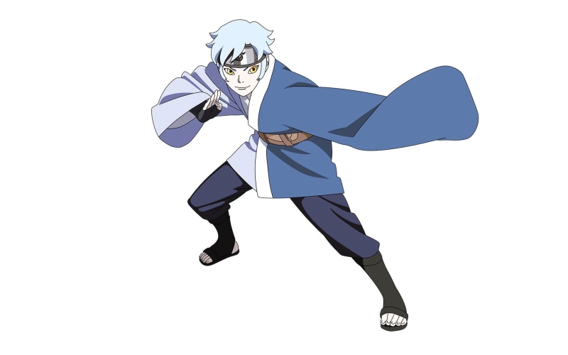 shoe, young adult, limb, Boruto, studio shot, 1080P, indoors, dancing, human body part, cut out, one person, white background, Mitsuki (Naruto), clothing