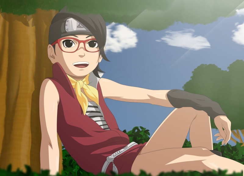 1080P, Anime, Sarada Uchiha, Boruto