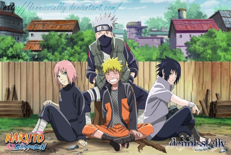 Kakashi Hatake, Naruto, Naruto Uzumaki, Sakura Haruno, 1080P, Anime, Sasuke Uchiha