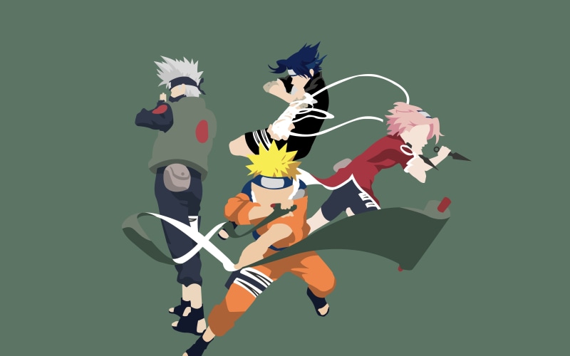 Anime, Naruto, Kakashi Hatake, 4K, Sakura Haruno, Naruto Uzumaki, Sasuke Uchiha