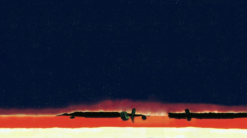 nature, 1080P, men, sky, astronomy, beauty in nature, field, Evangelion, real people, land, End of Evangelion, star - space, scenics - nature, unrecognizable person