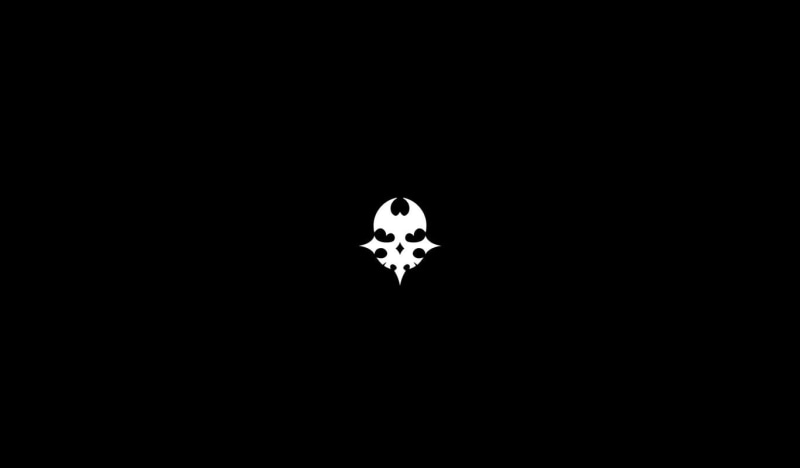 The World Ends With You, monochrome, skull, minimalism, black background, 720P
