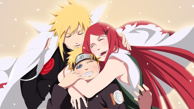 Minato Namikaze, 1080P, Naruto, Anime, Naruto Uzumaki, Kushina Uzumaki