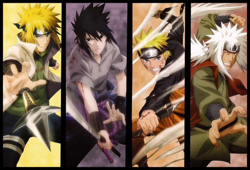 namikaze, kunai, Uchiha Sasuke, shippuden, 2K, swords, minato, uzumaki, jiraiya, hd, yondaime, sasuke, uchiha, panels, Naruto Shippuden, art, anime, naruto