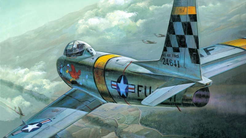 art, North American, F-86, Sabre, figure, 1080P, American fighter jet