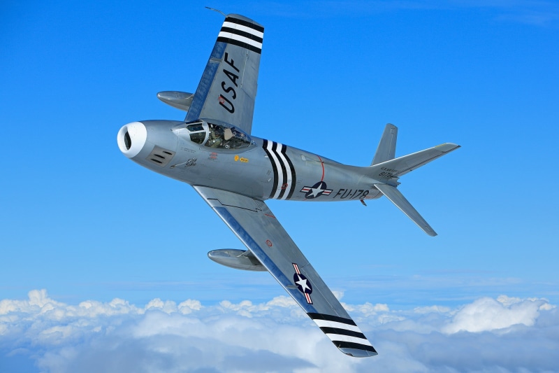 USAF, F-86 Sabre, North American, 1080P, North American F-86А Sabre
